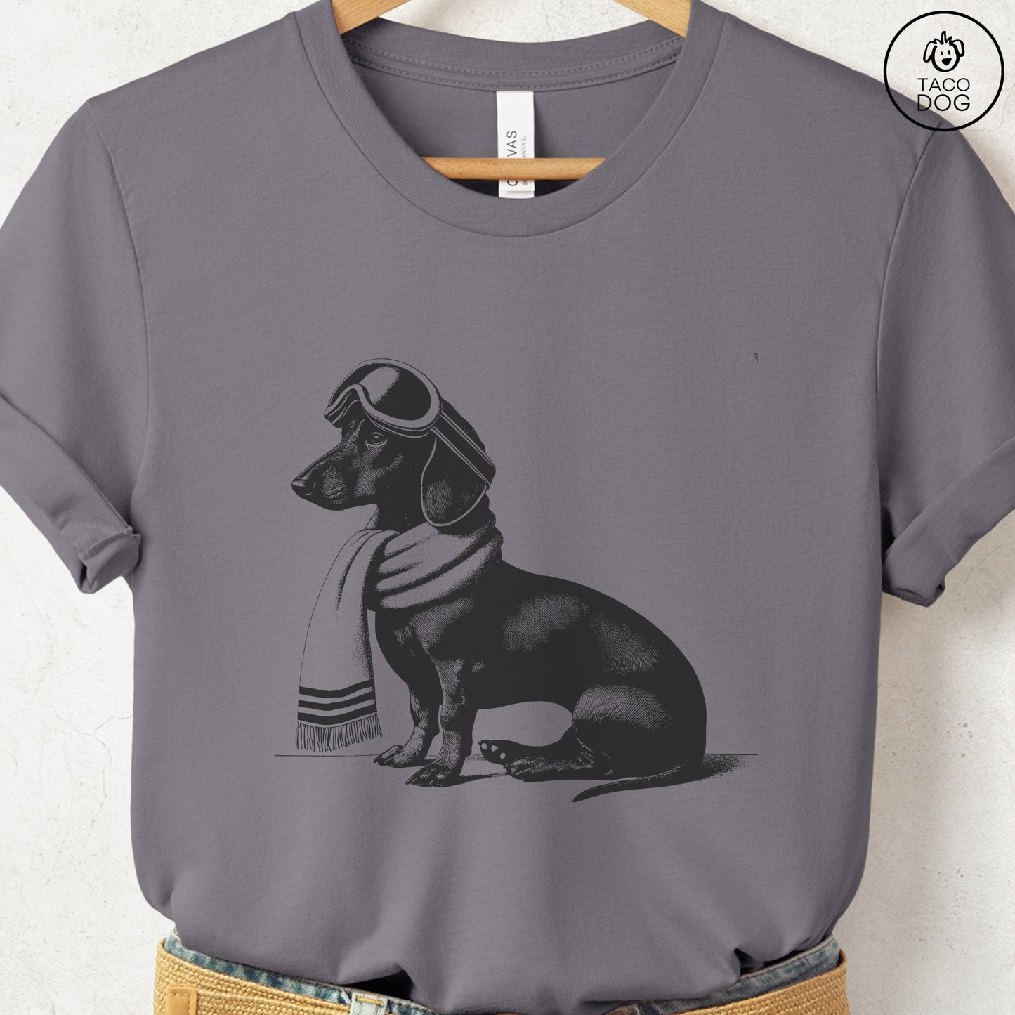 Weenie Dachshund Winter Sport T-Shirt