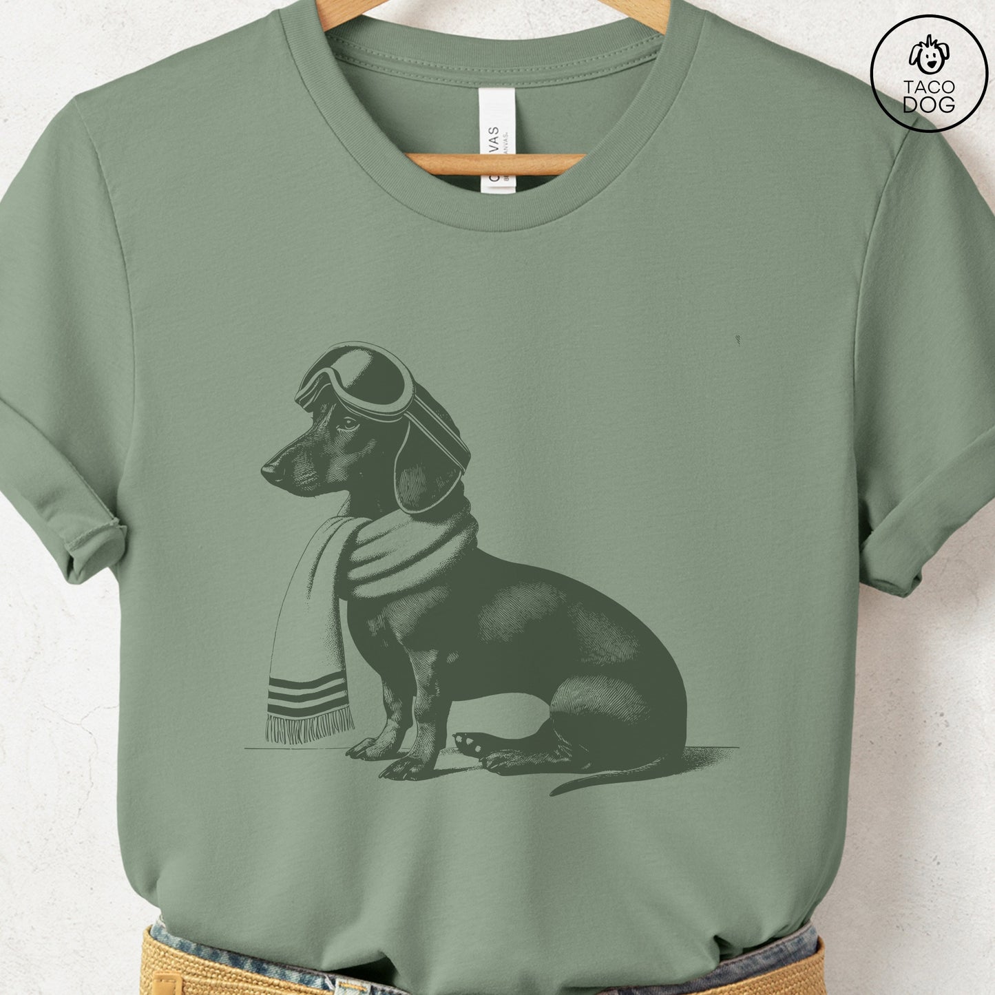 Weenie Dachshund Winter Sport T-Shirt