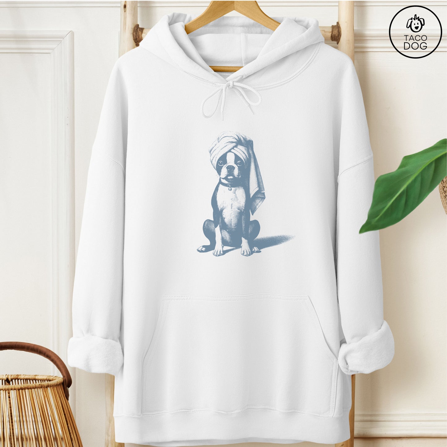 Boston Terrier Spa Bath Hoodie