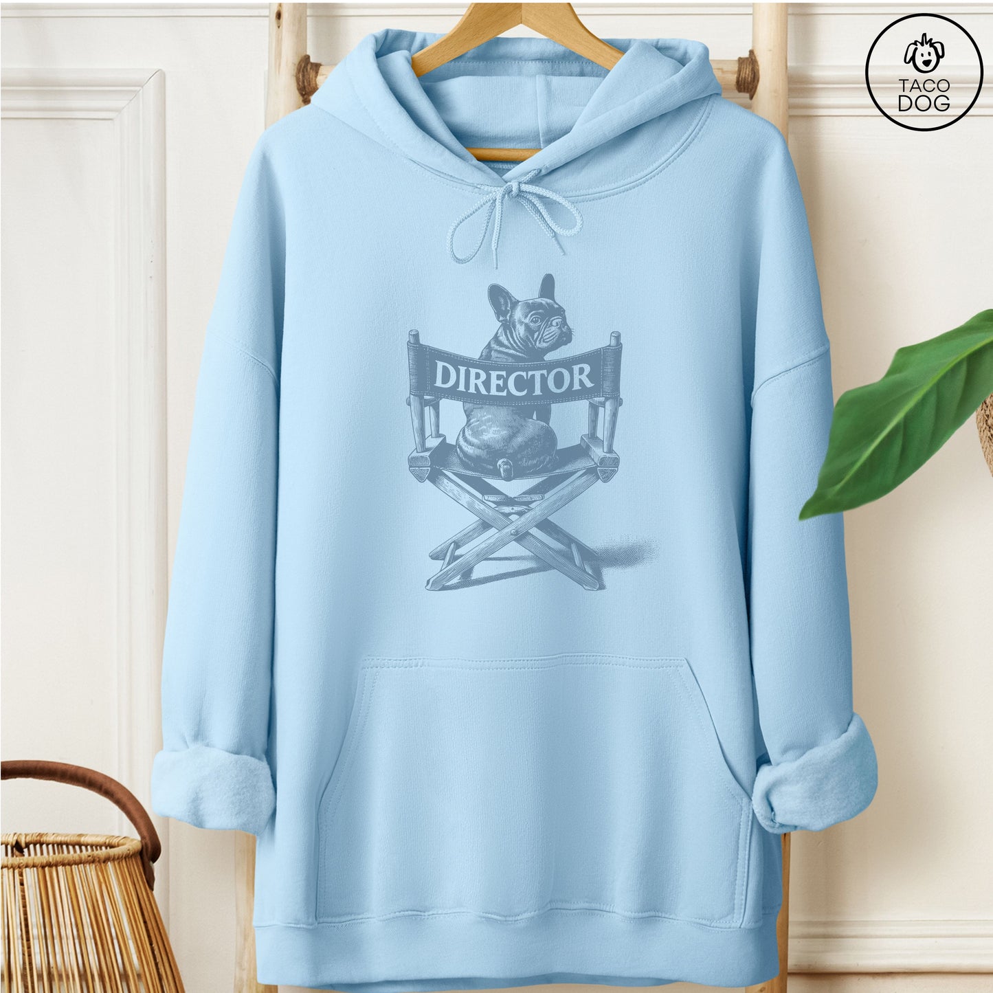 French Bulldog Frenchie Director's Chair Hoodie