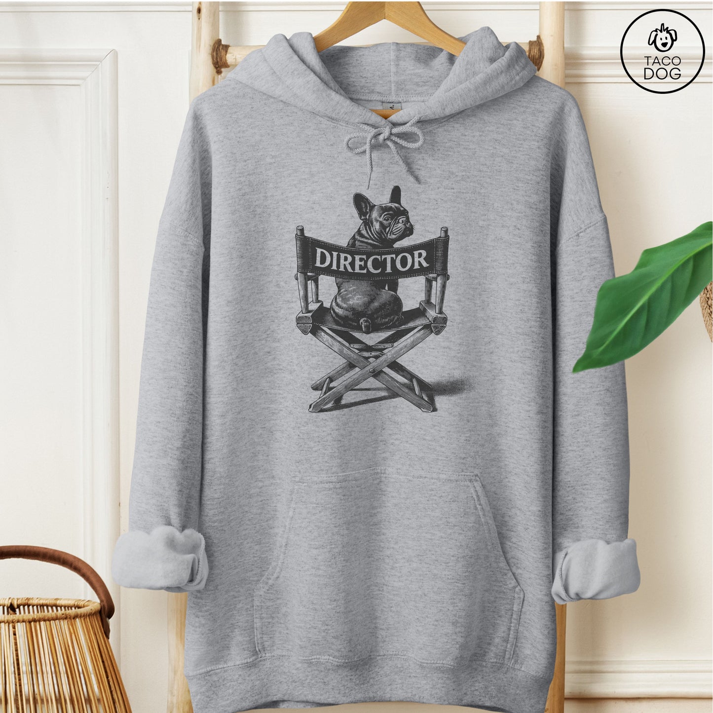 French Bulldog Frenchie Director's Chair Hoodie