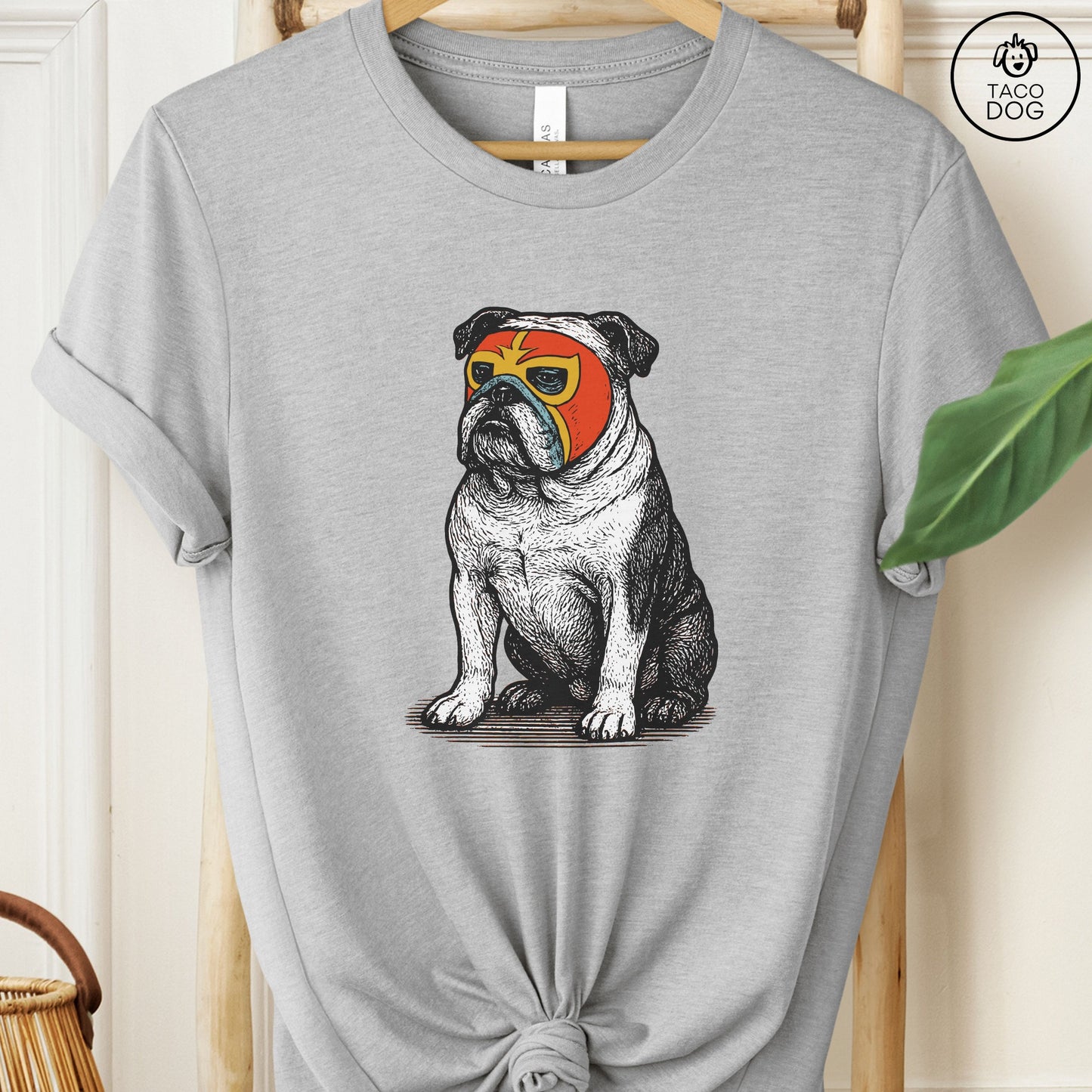 English Bulldog Luchador Tee