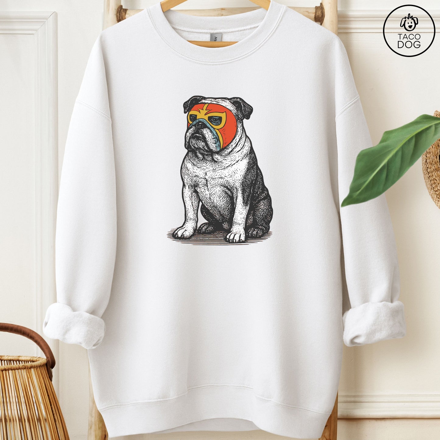 English Bulldog Luchador Sweatshirt