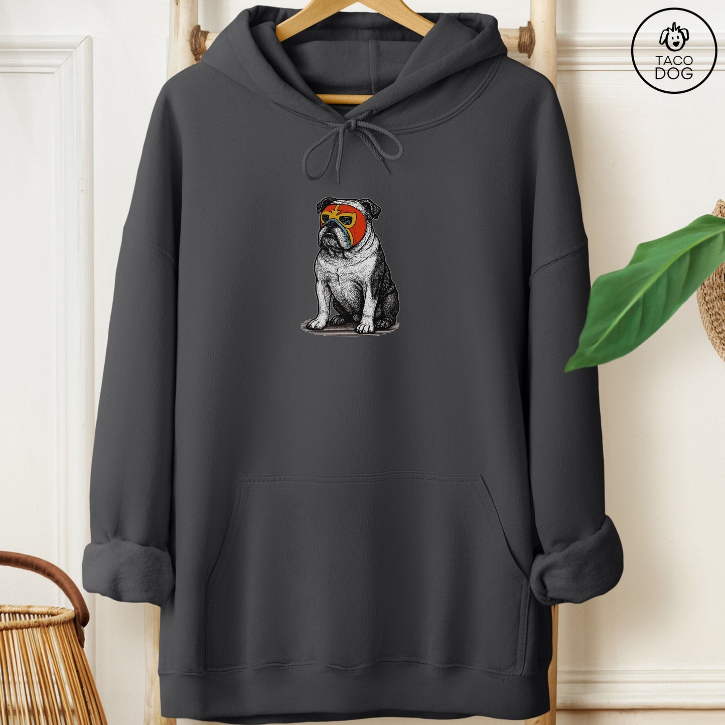 English Bulldog Luchador Hoodie