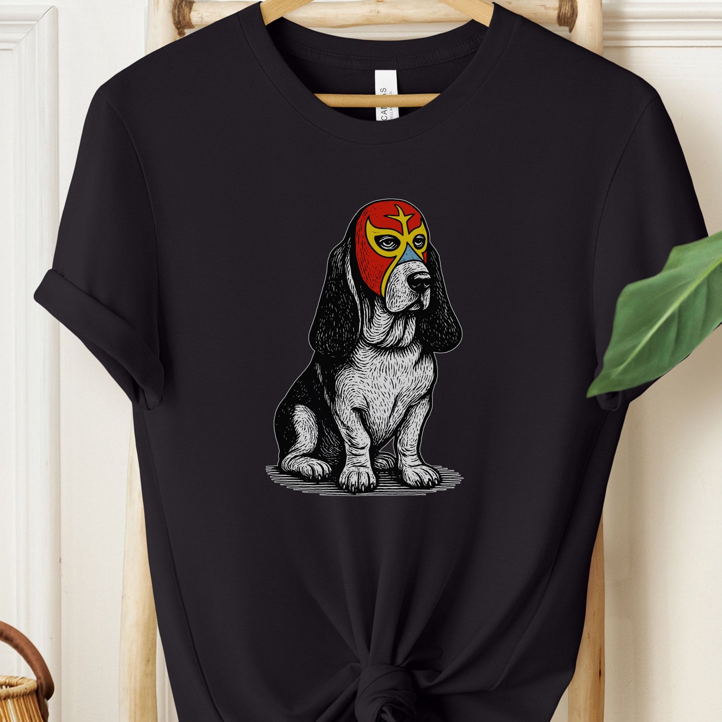 Basset Hound Luchador Tee