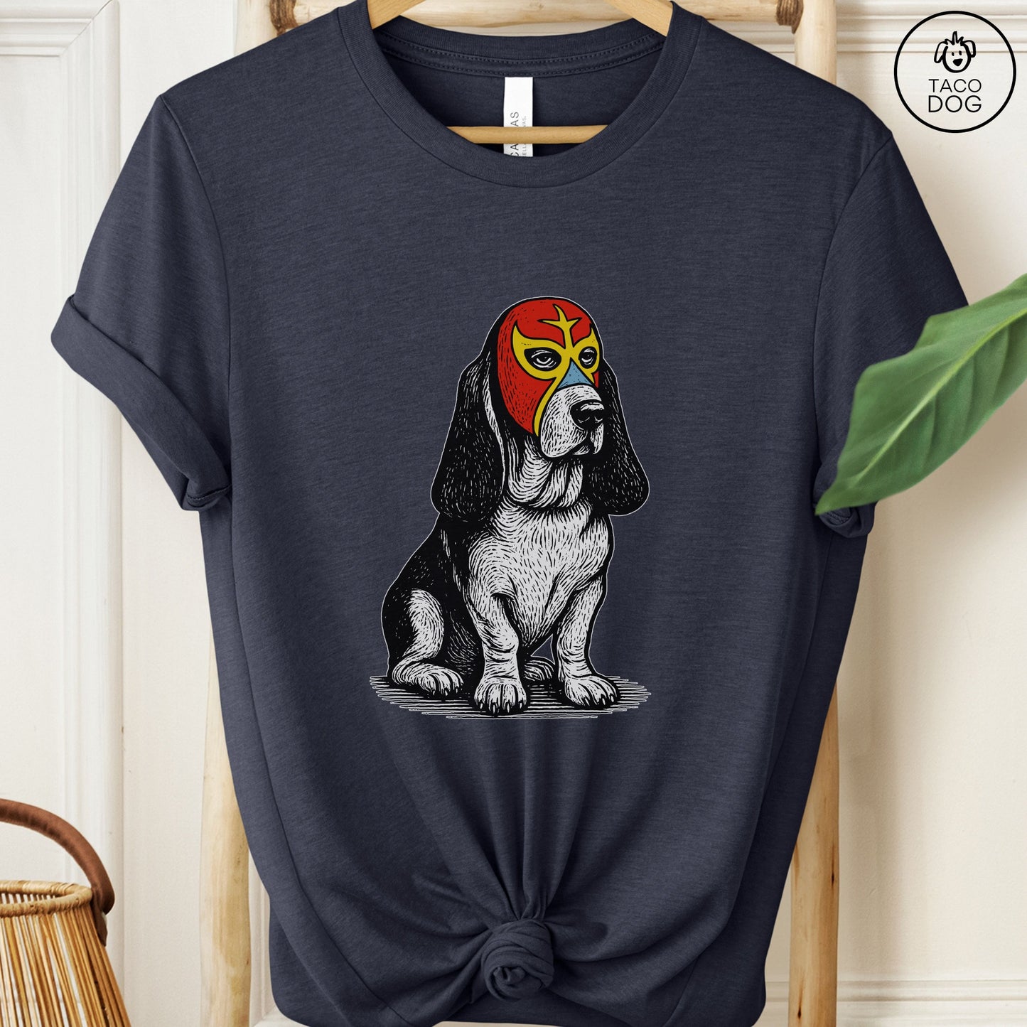 Basset Hound Luchador Tee