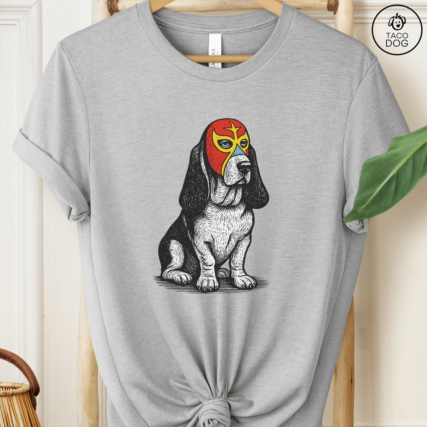 Basset Hound Luchador Tee