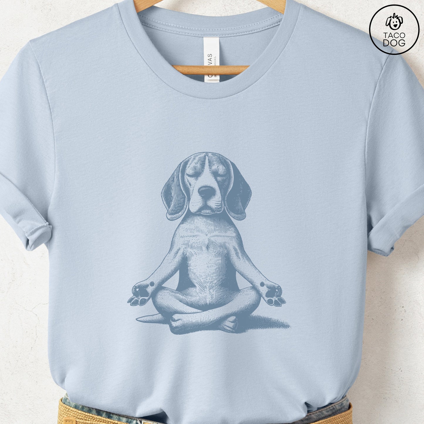 Beagle Meditate Yoga T-Shirt