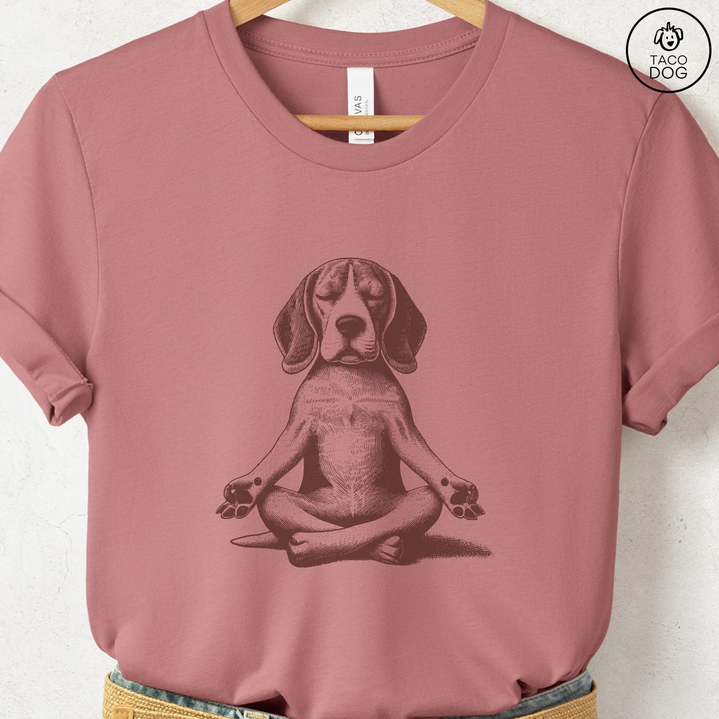 Beagle Meditate Yoga T-Shirt