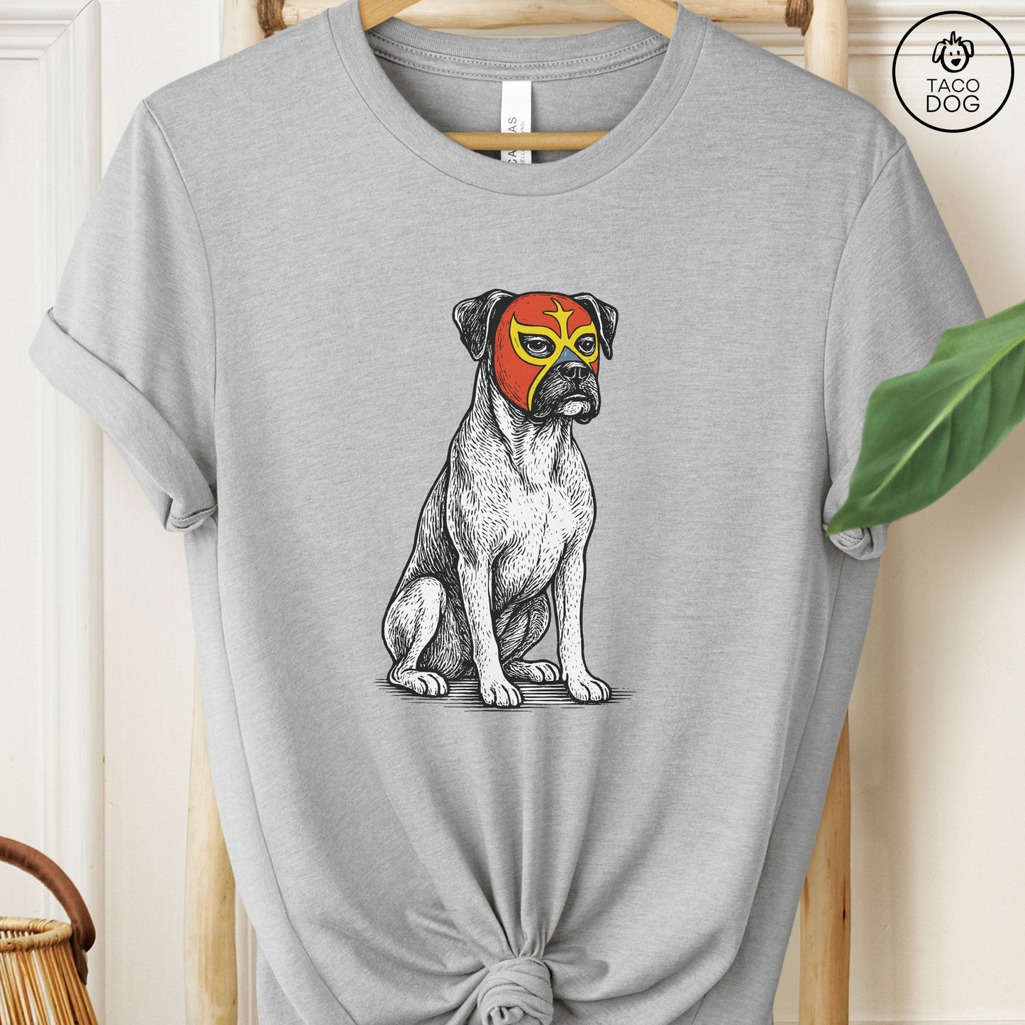 Boxer Dog Luchador Tee