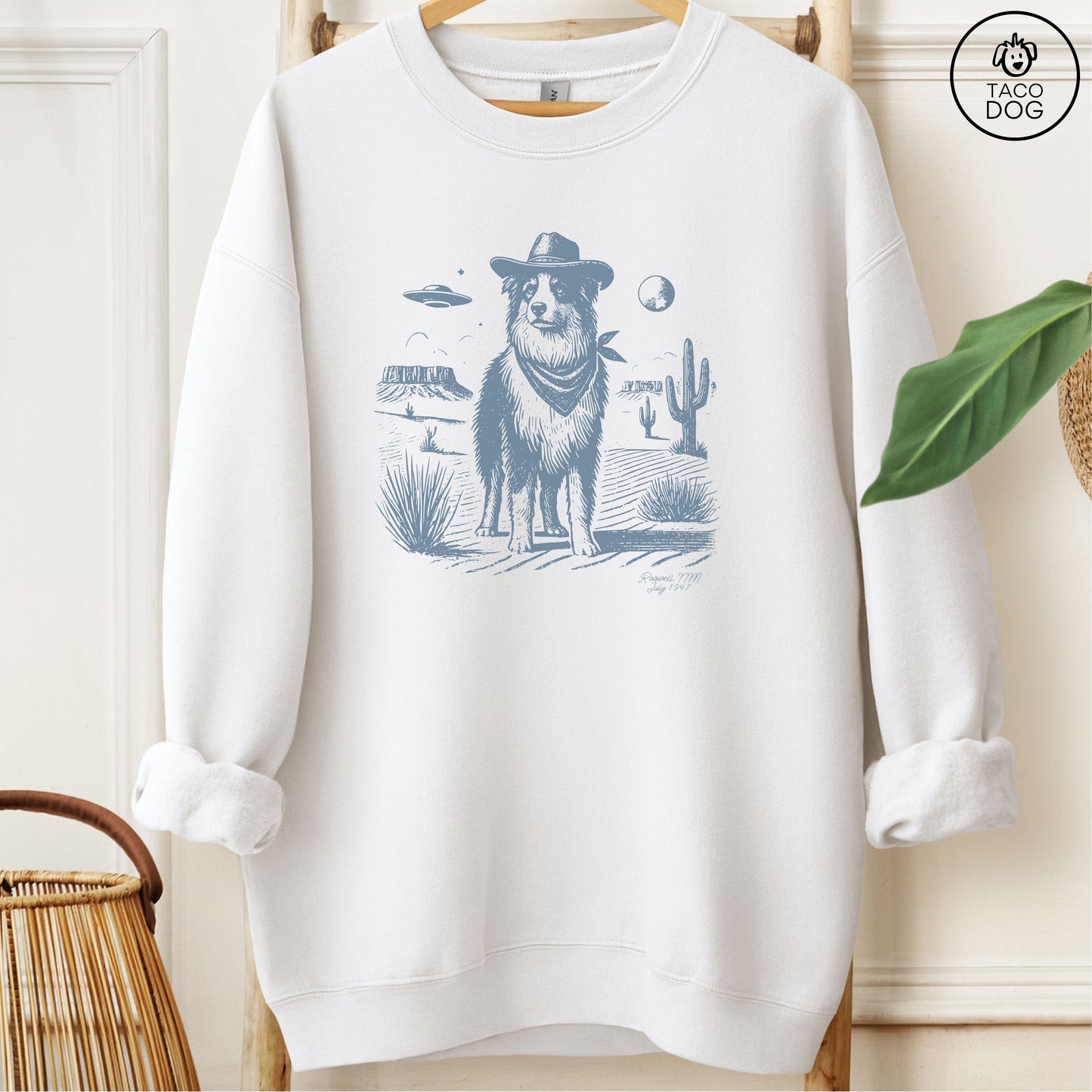 Australian Shepherd Aussie Cowboy UFO Sweatshirt