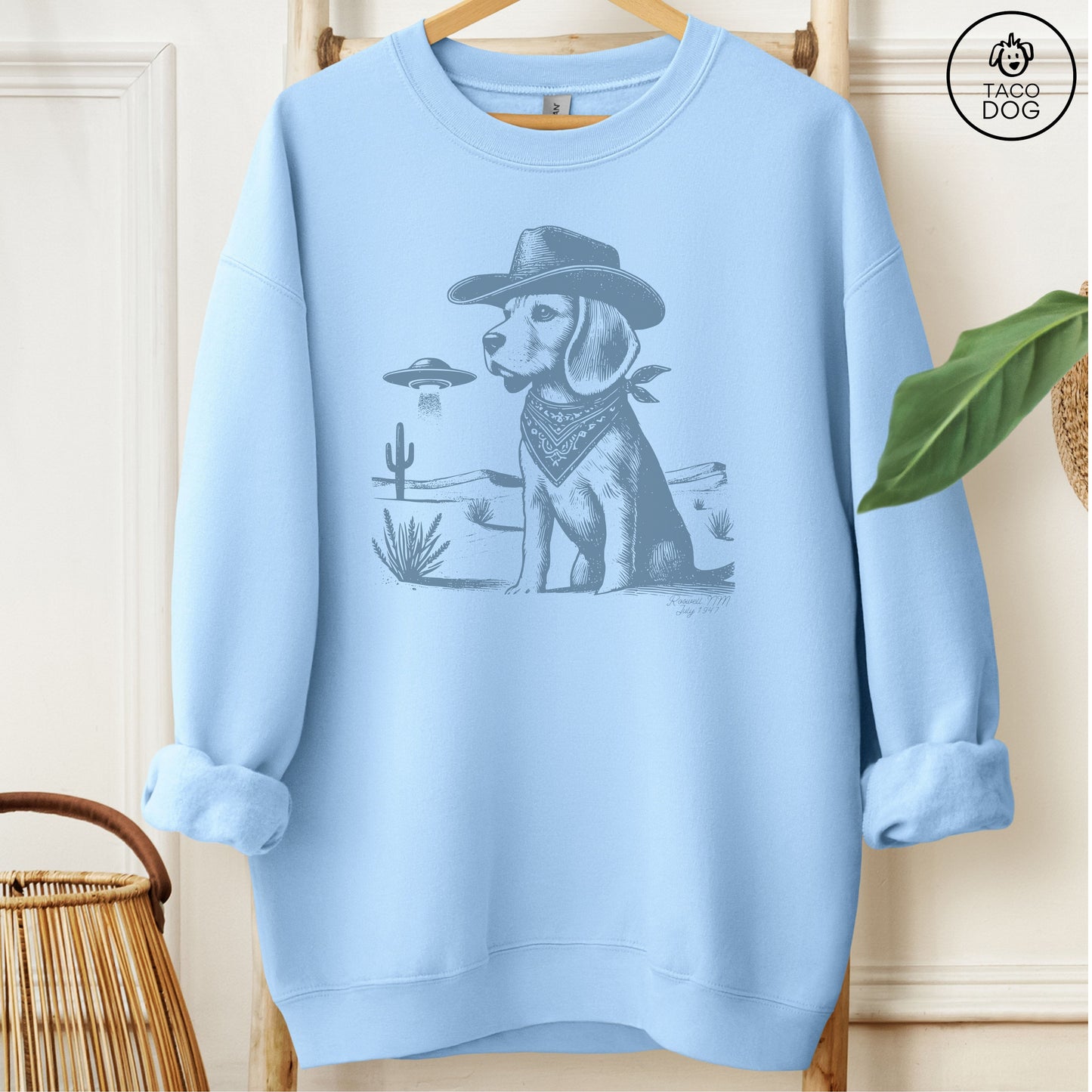 Beagle Ink Cowboy UFO Sweatshirt