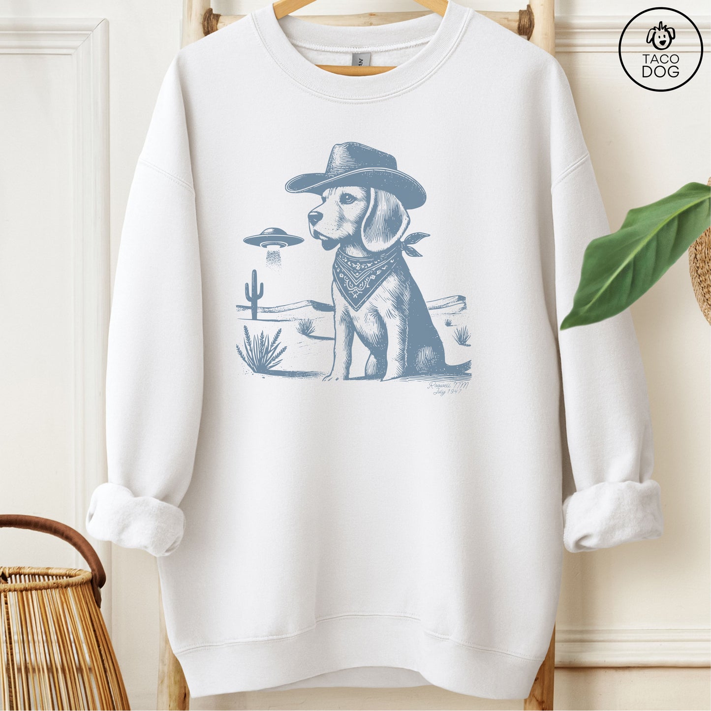 Beagle Ink Cowboy UFO Sweatshirt