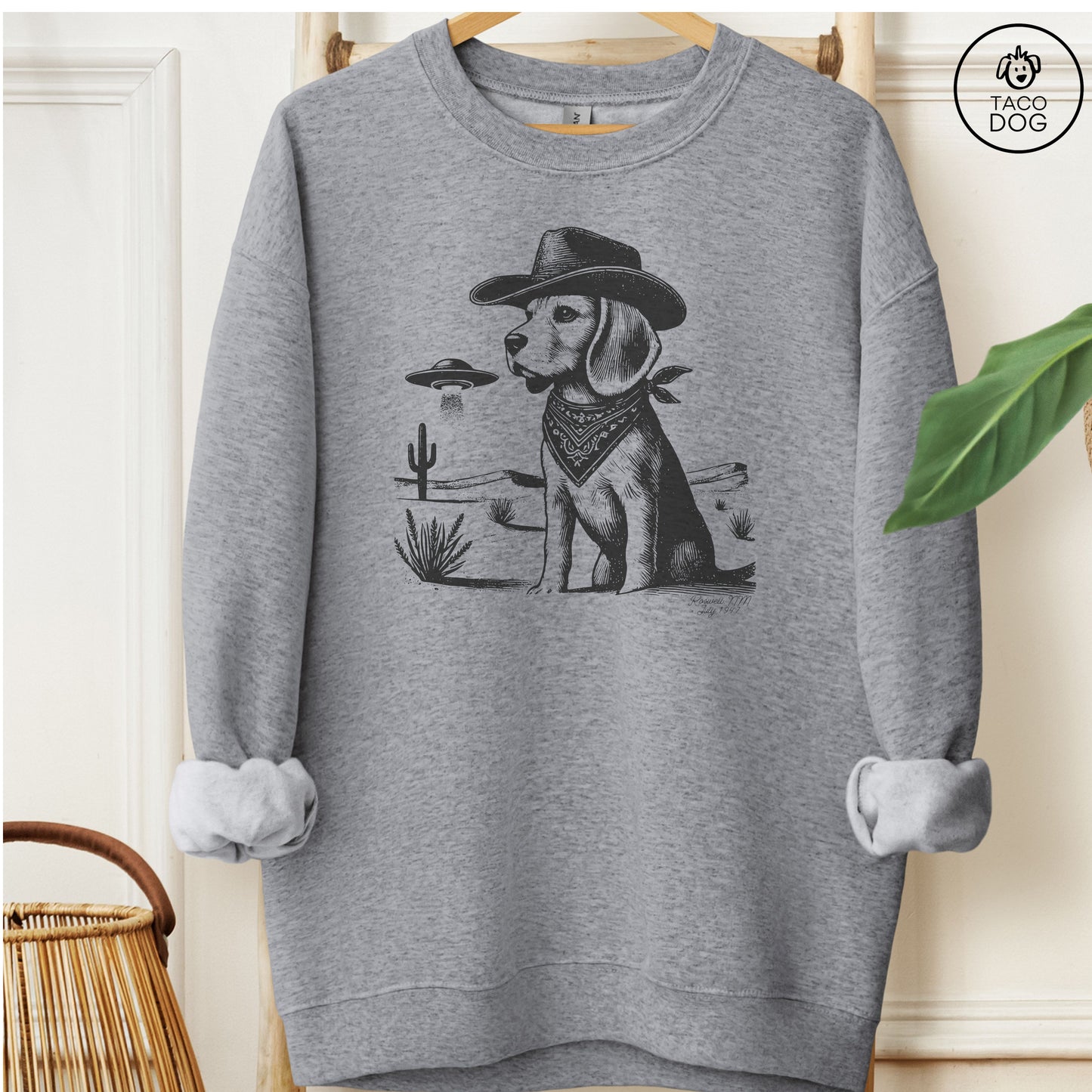 Beagle Ink Cowboy UFO Sweatshirt
