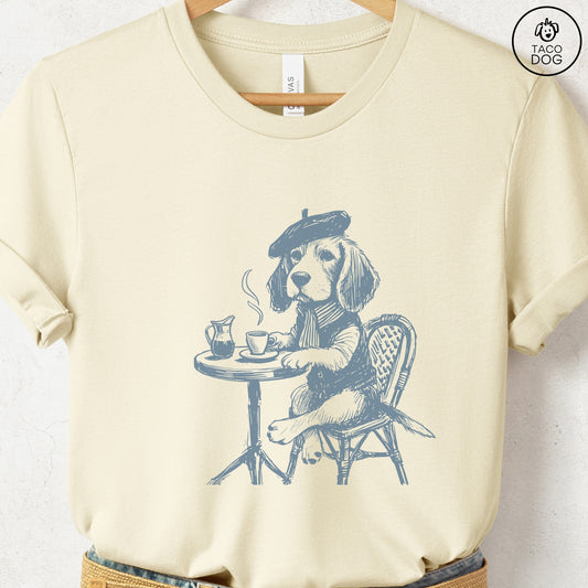 Beagle Paris France T-Shirt Natural Taco-Dog