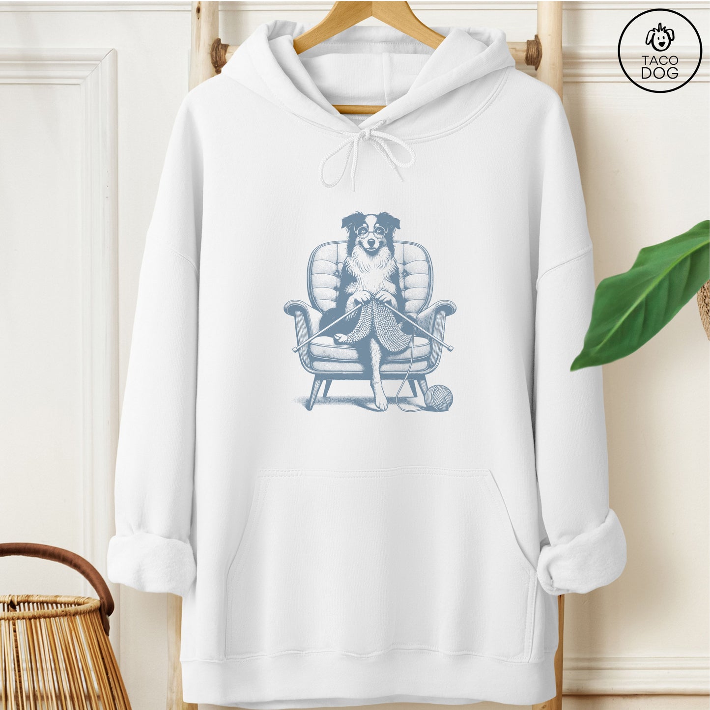Australian Shepherd Aussie Knitting Hoodie