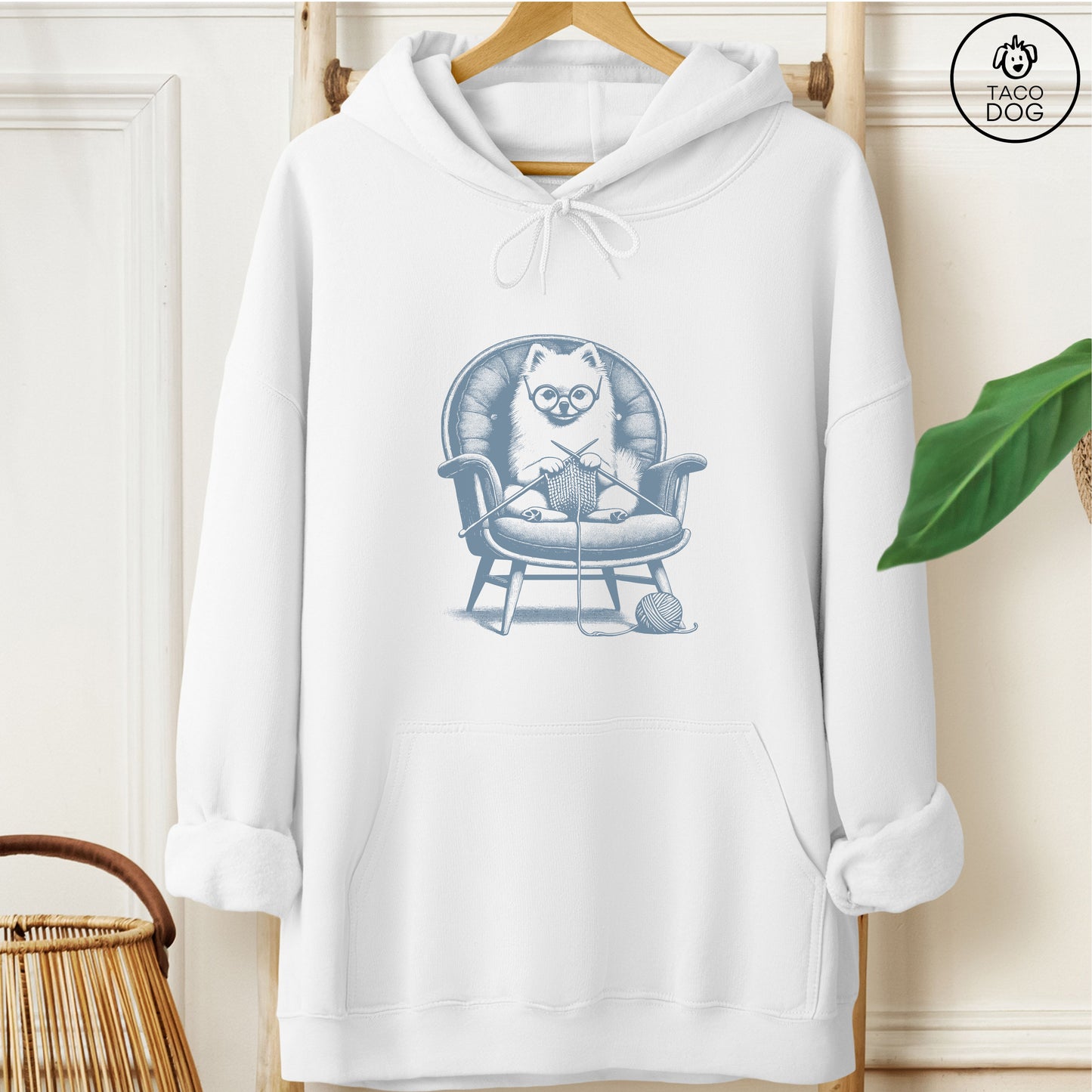 Pomeranian Knitting Hoodie