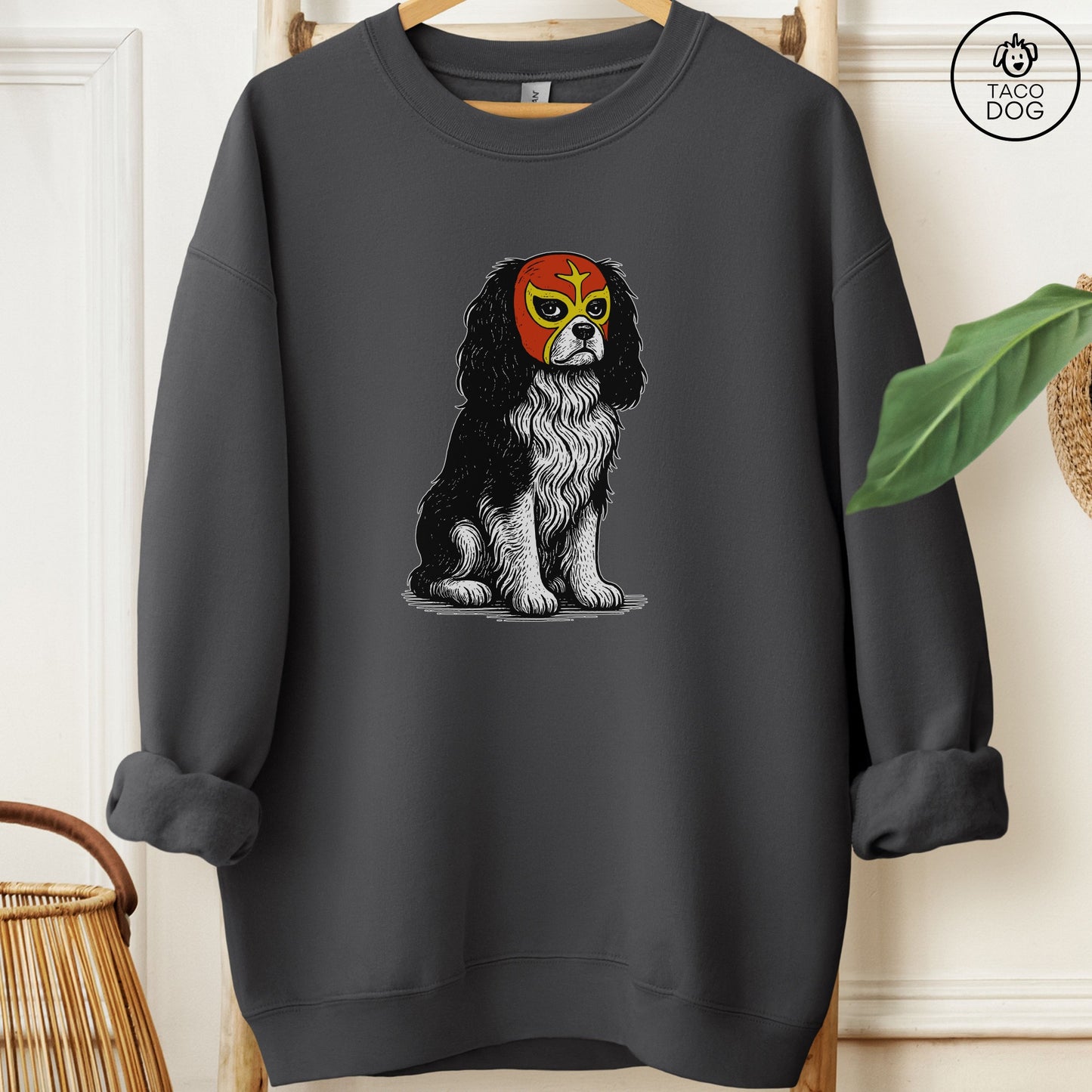 Cavalier King Charles Spaniel Luchador Sweatshirt
