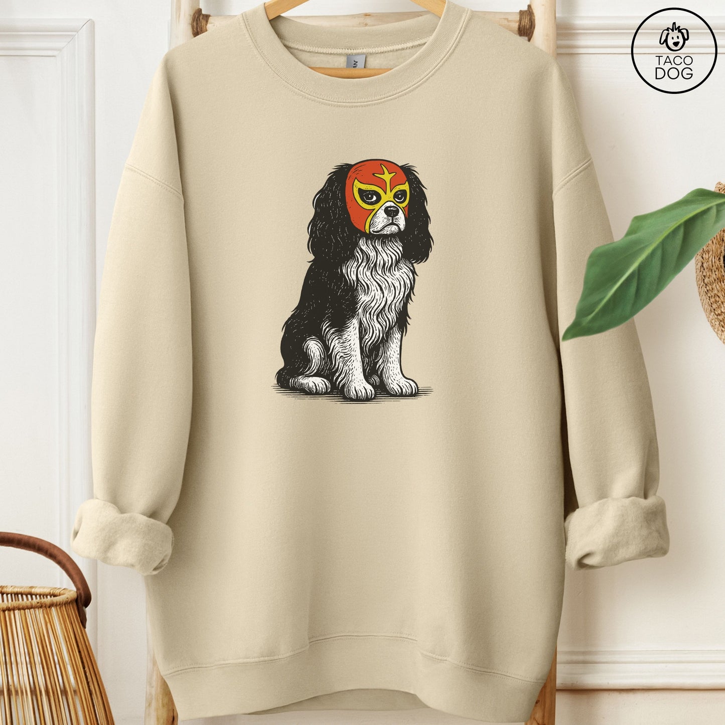Cavalier King Charles Spaniel Luchador Sweatshirt