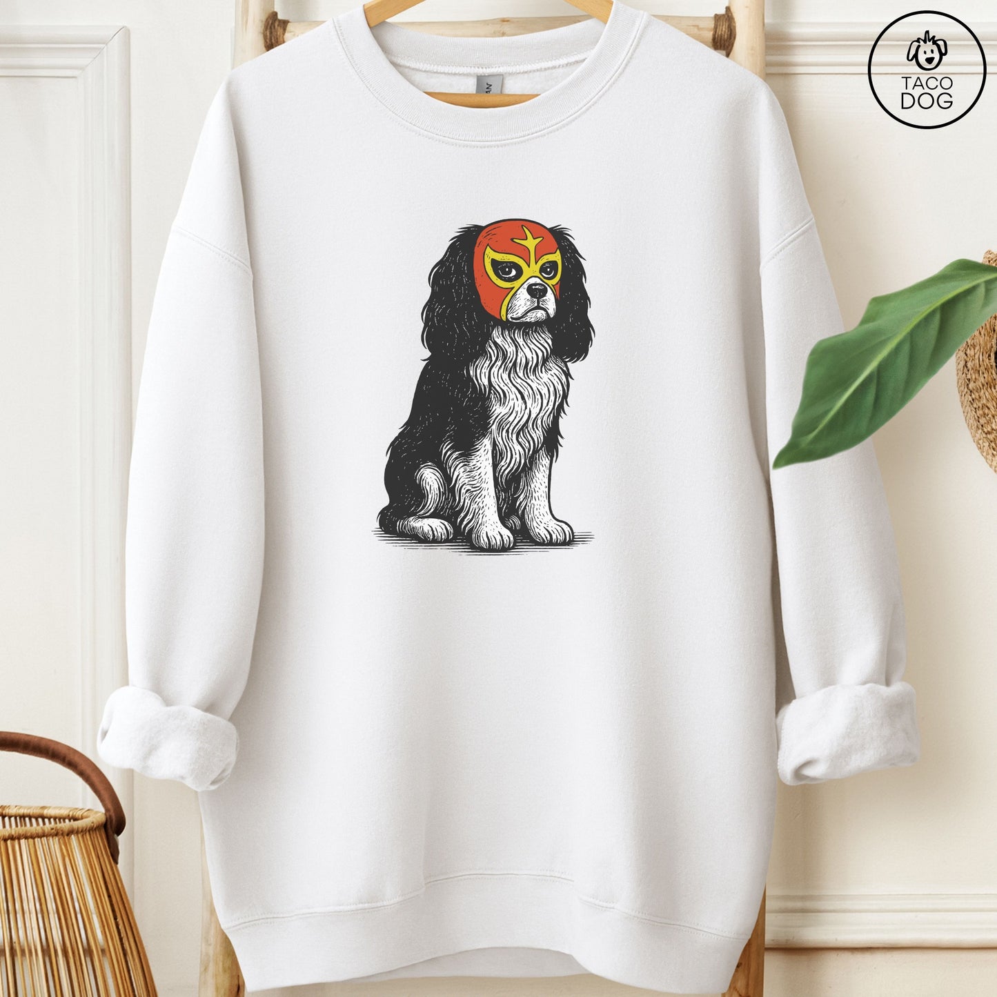 Cavalier King Charles Spaniel Luchador Sweatshirt