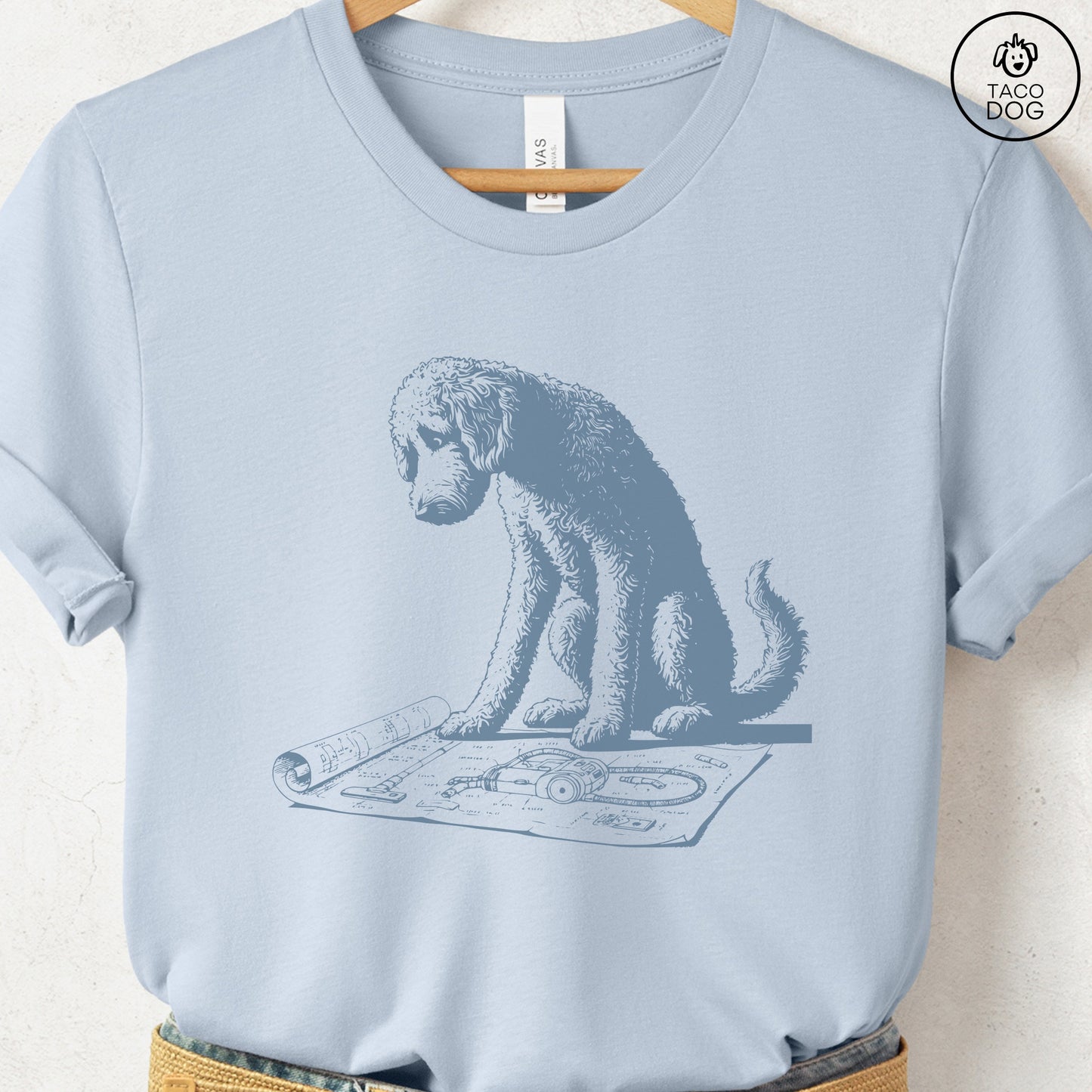 Doodle Vacuum Blueprint T-Shirt