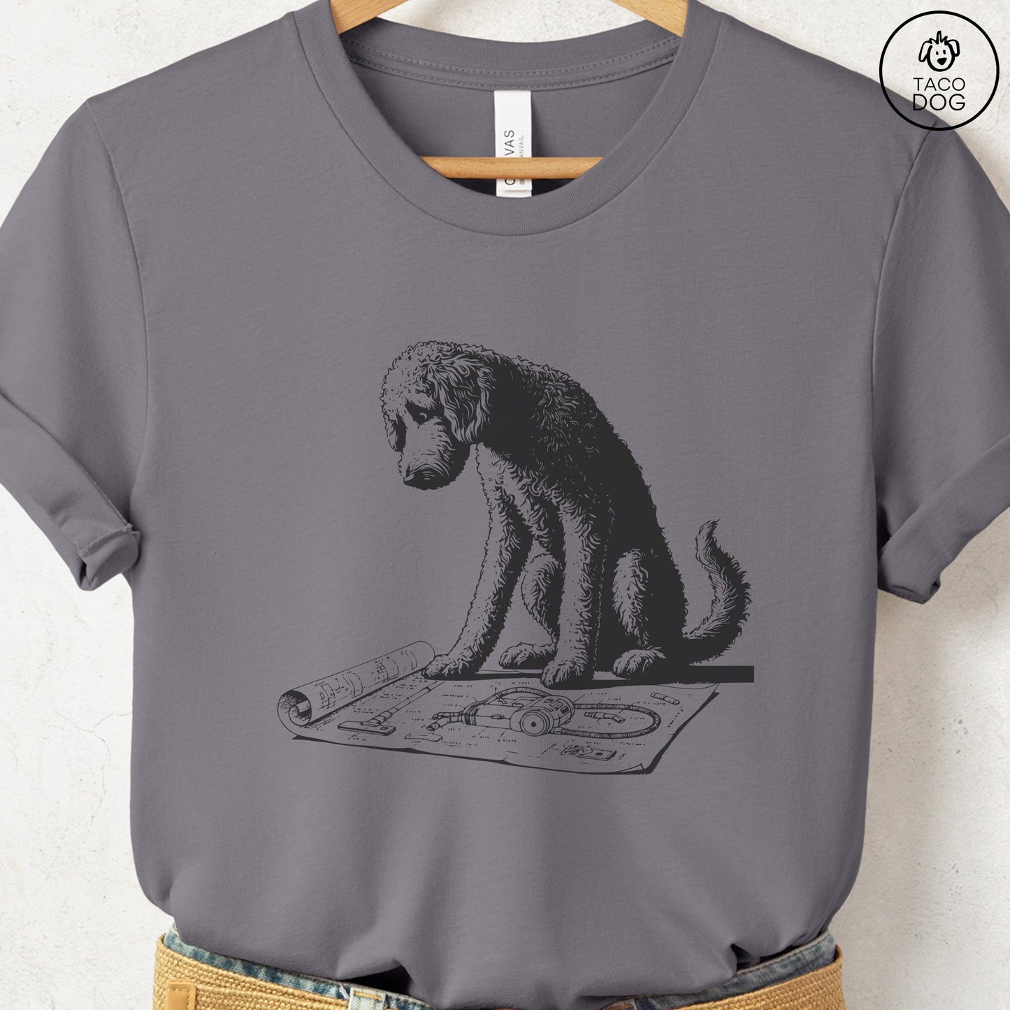 Doodle Vacuum Blueprint T-Shirt
