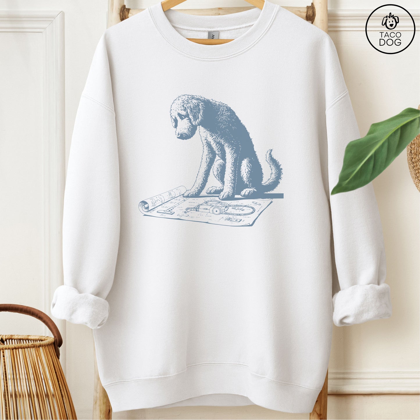 Doodle Vacuum Blueprint Sweatshirt