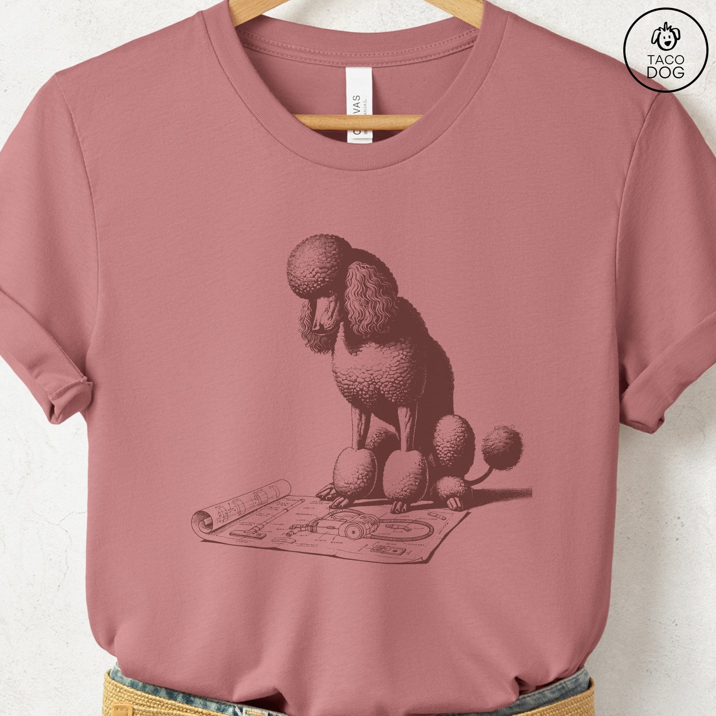 Poodle Vacuum Blueprint T-Shirt