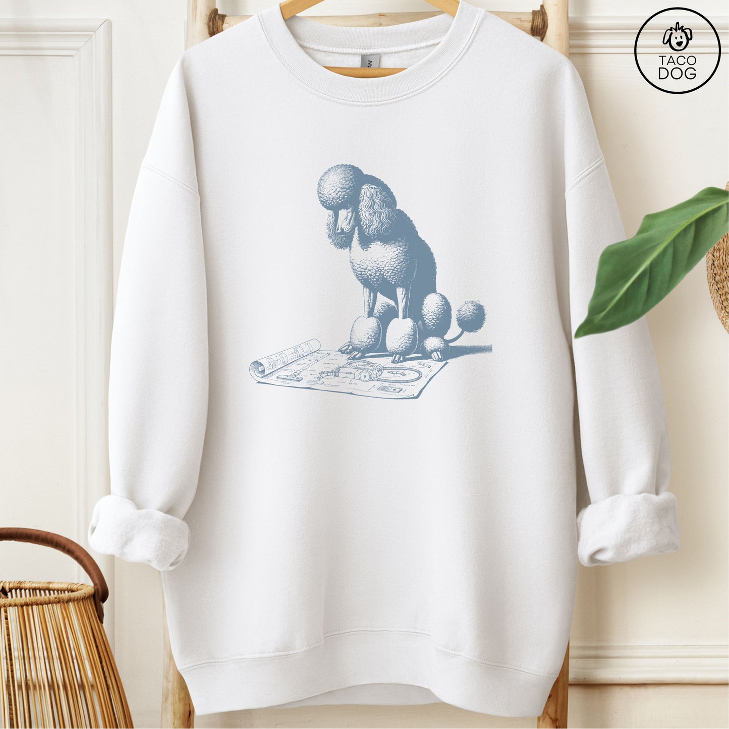 Poodle Vacuum Blueprint Sweatshirt