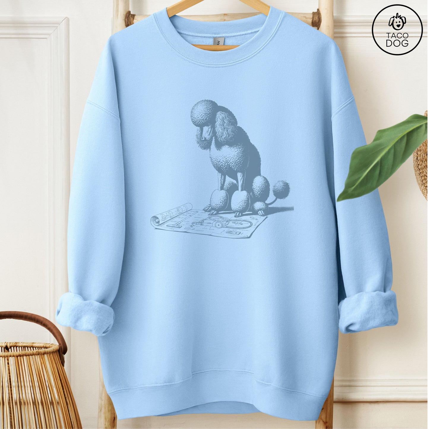 Poodle Vacuum Blueprint Sweatshirt