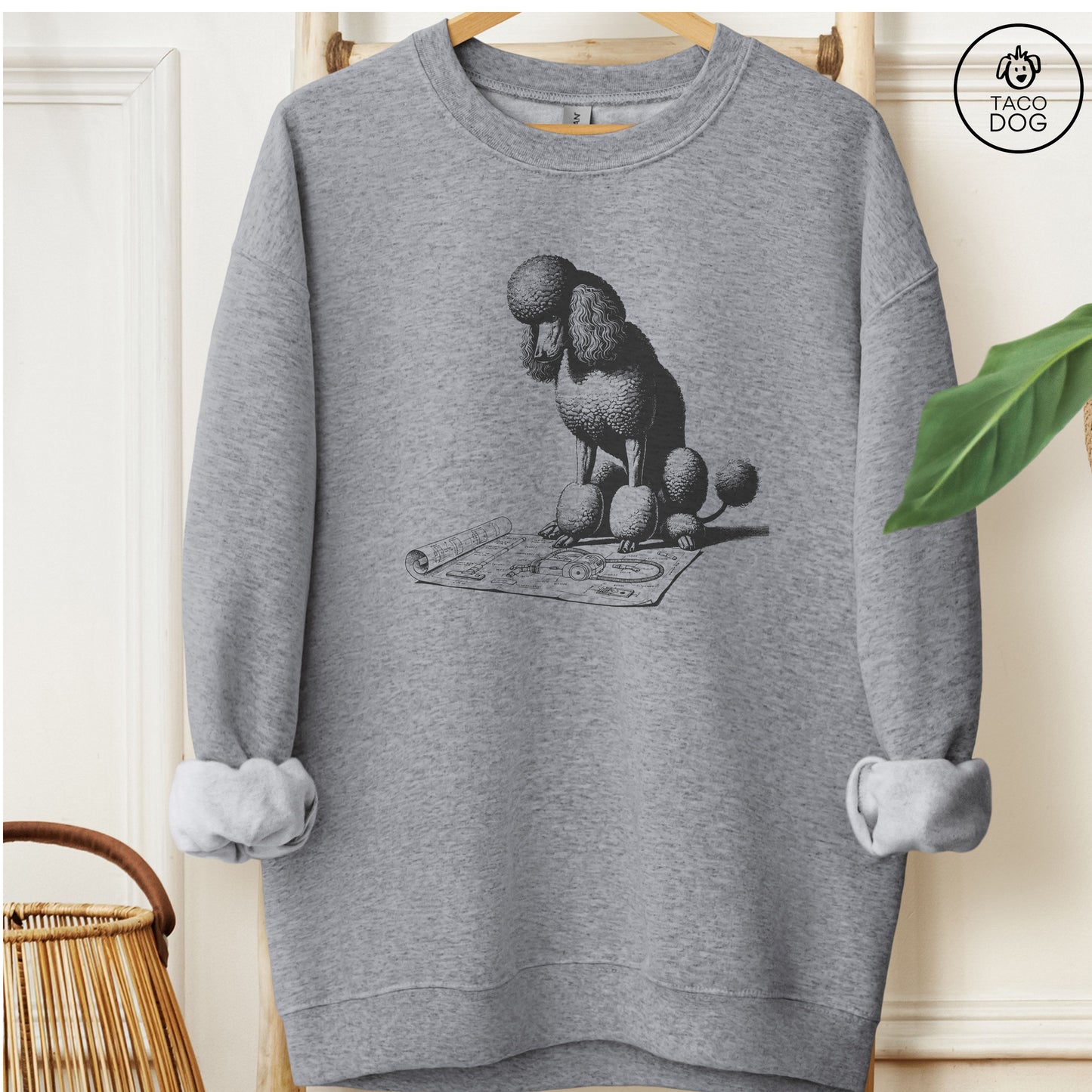 Poodle Vacuum Blueprint Sweatshirt
