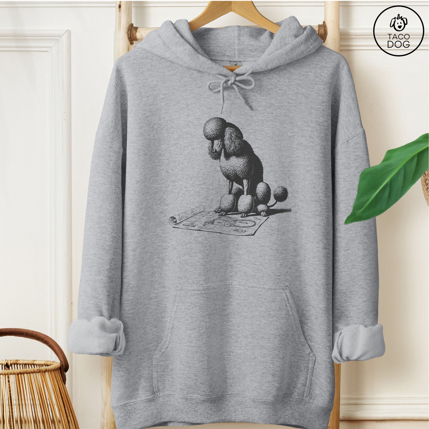 Poodle Vacuum Blueprint Hoodie