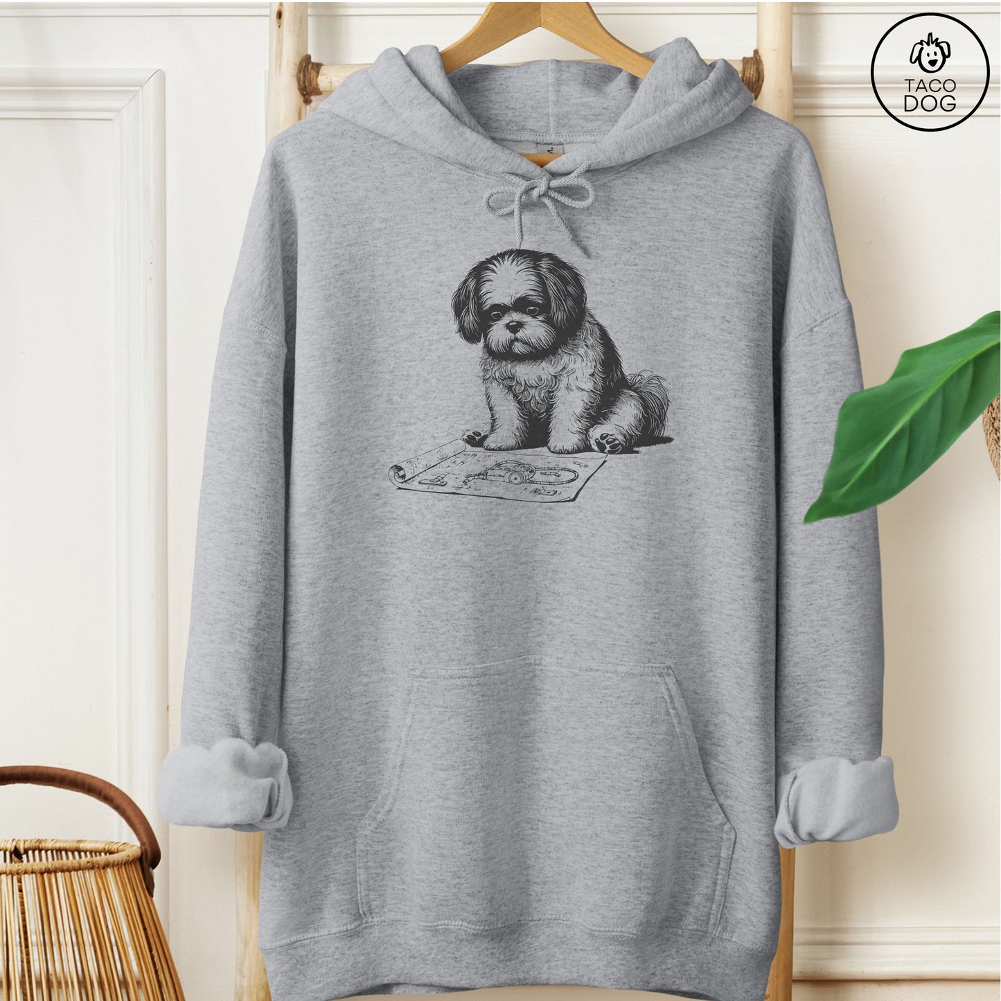 Shih Tzu Vacuum Blueprint Hoodie