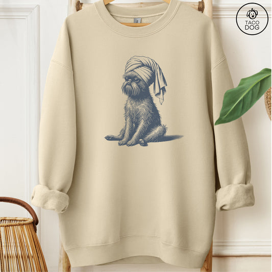 Brussels Griffon Griff Spa Sweatshirt Sand Taco-Dog