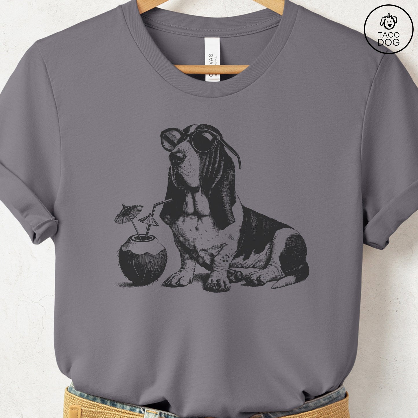 Basset Hound Vacation T-Shirt