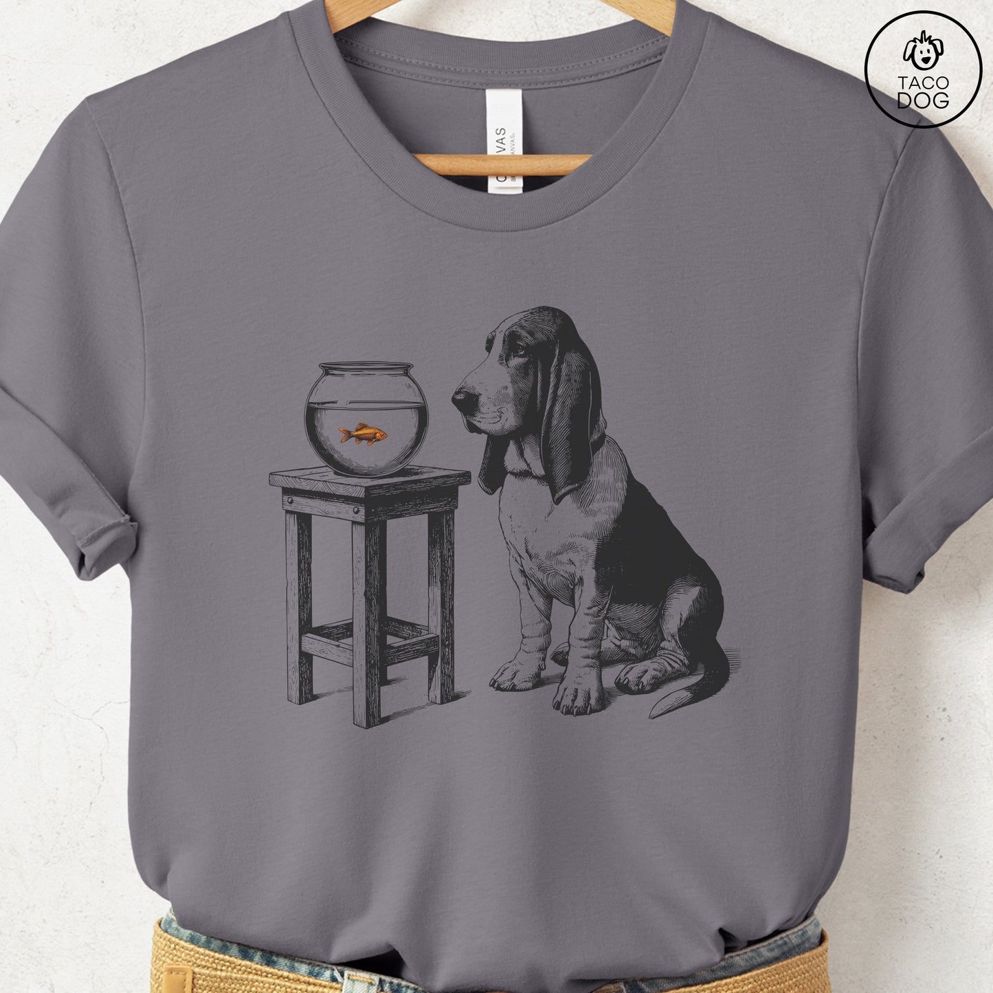 Basset Hound Goldfish T-Shirt