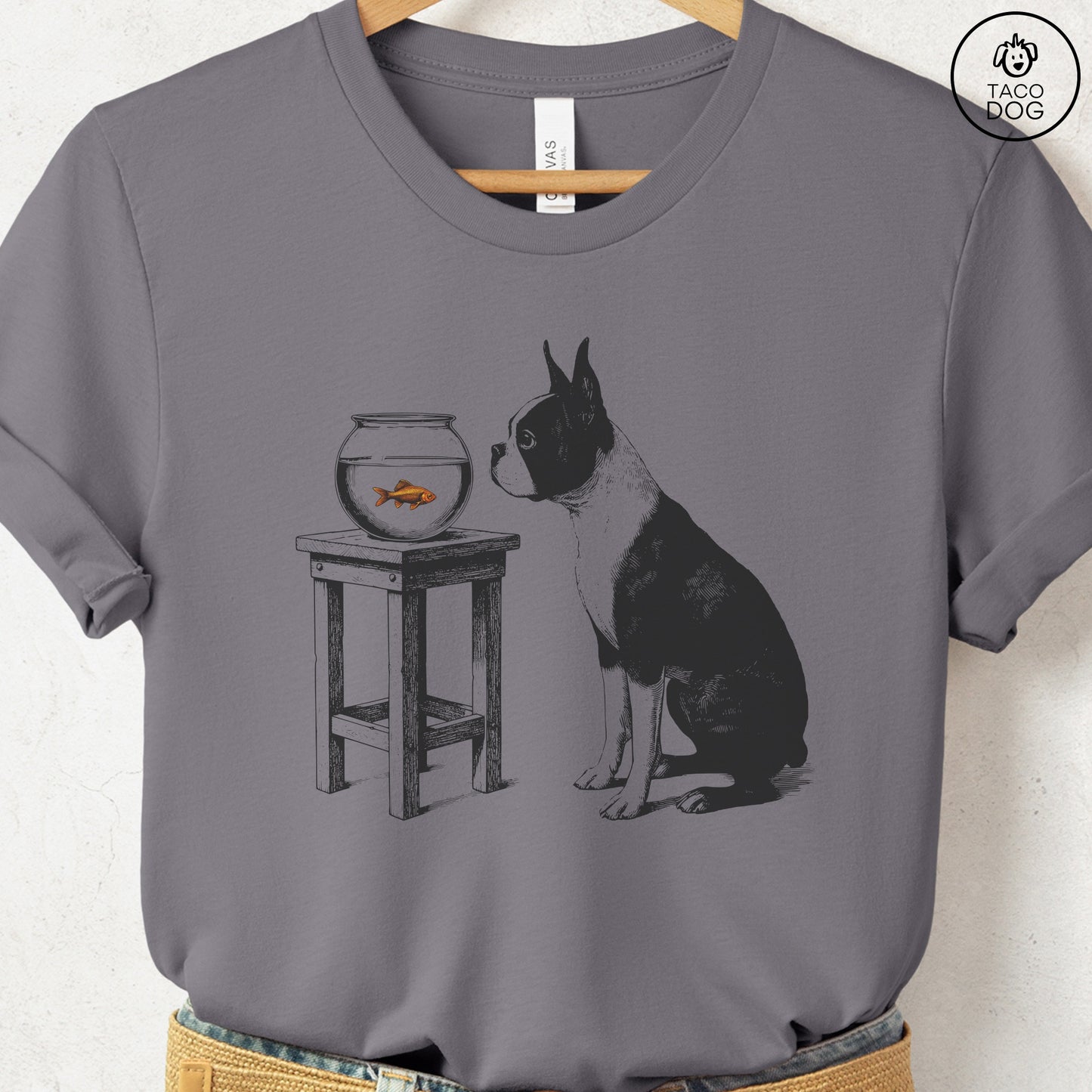 Boston Terrier Goldfish T-Shirt
