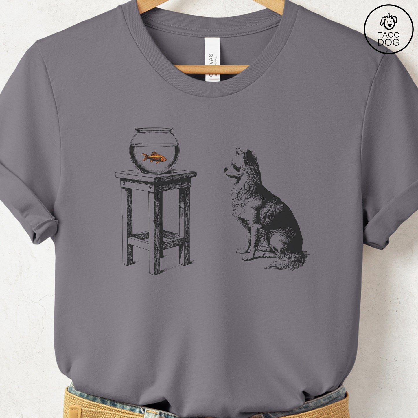 Chihuahua Goldfish T-Shirt Storm Taco-Dog