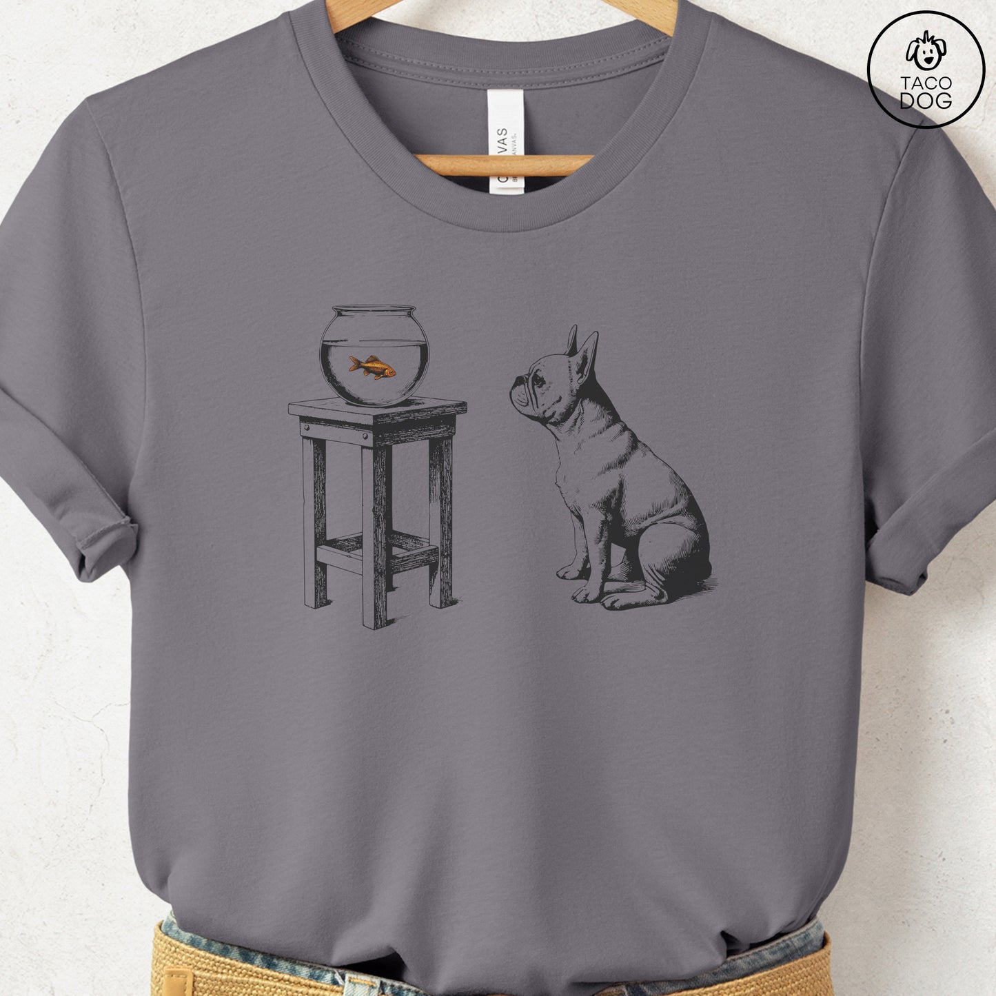French Bulldog Frenchie Goldfish T-Shirt