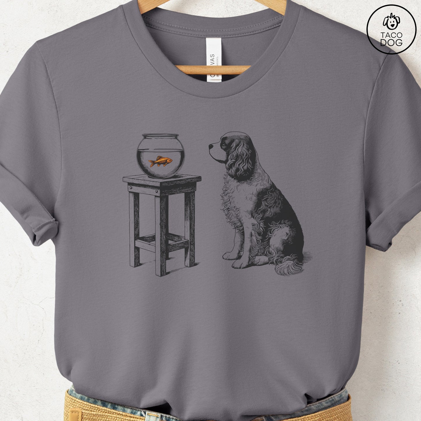 Cavalier King Charles Spaniel Goldfish T-Shirt