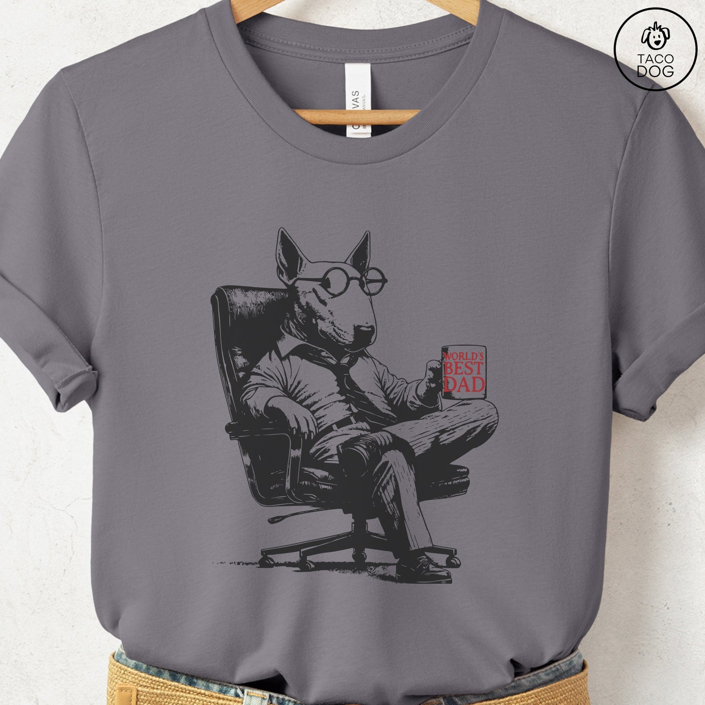 English Bull Terrier Bully World's Best Dad Mug T-Shirt