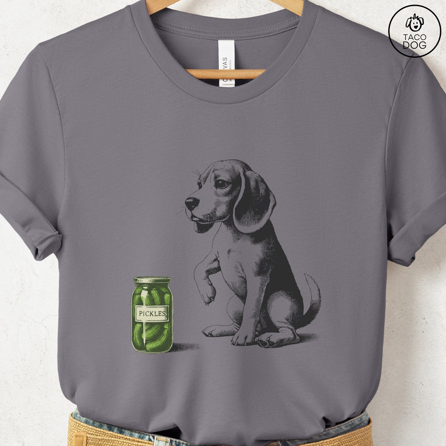 Beagle Pickles T-Shirt Storm Taco-Dog