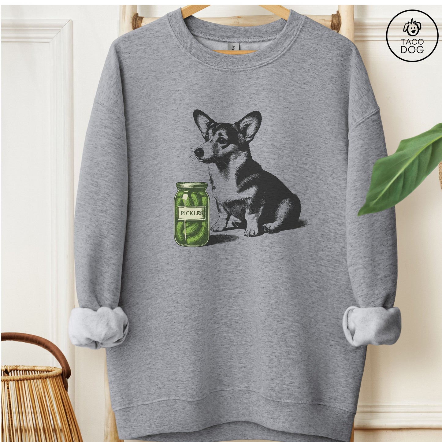 Corgi Pickles Sweatshirt Graphite Heather