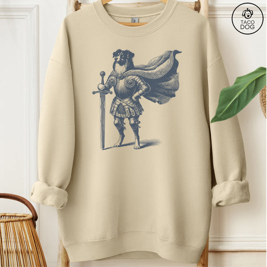 Australian Shepherd Aussie Knight Sweatshirt Sand Taco-Dog