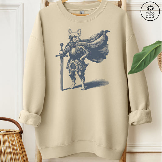 French Bulldog Frenchie Knight Sweatshirt Sand Taco-Dog