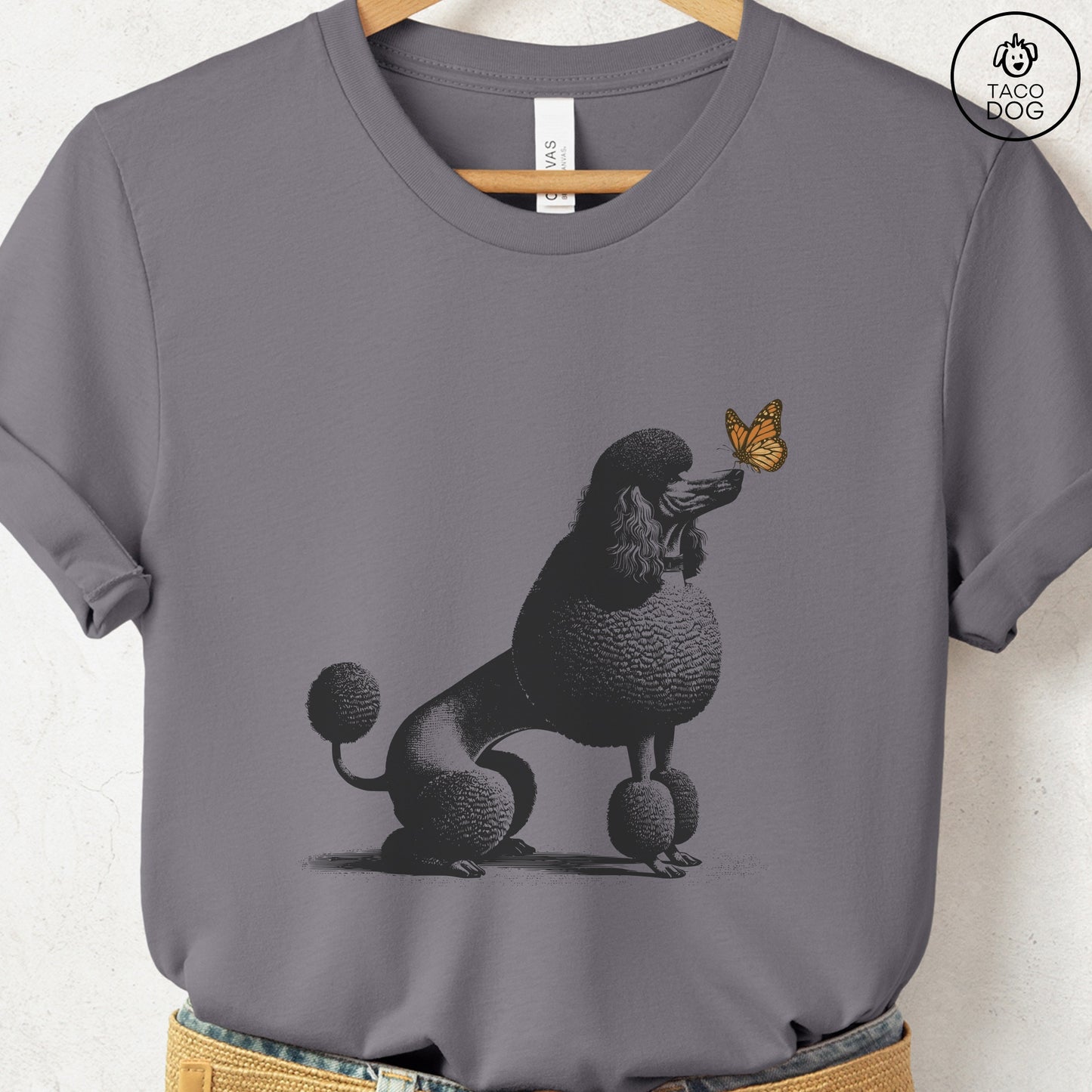 Poodle Butterfly T-Shirt