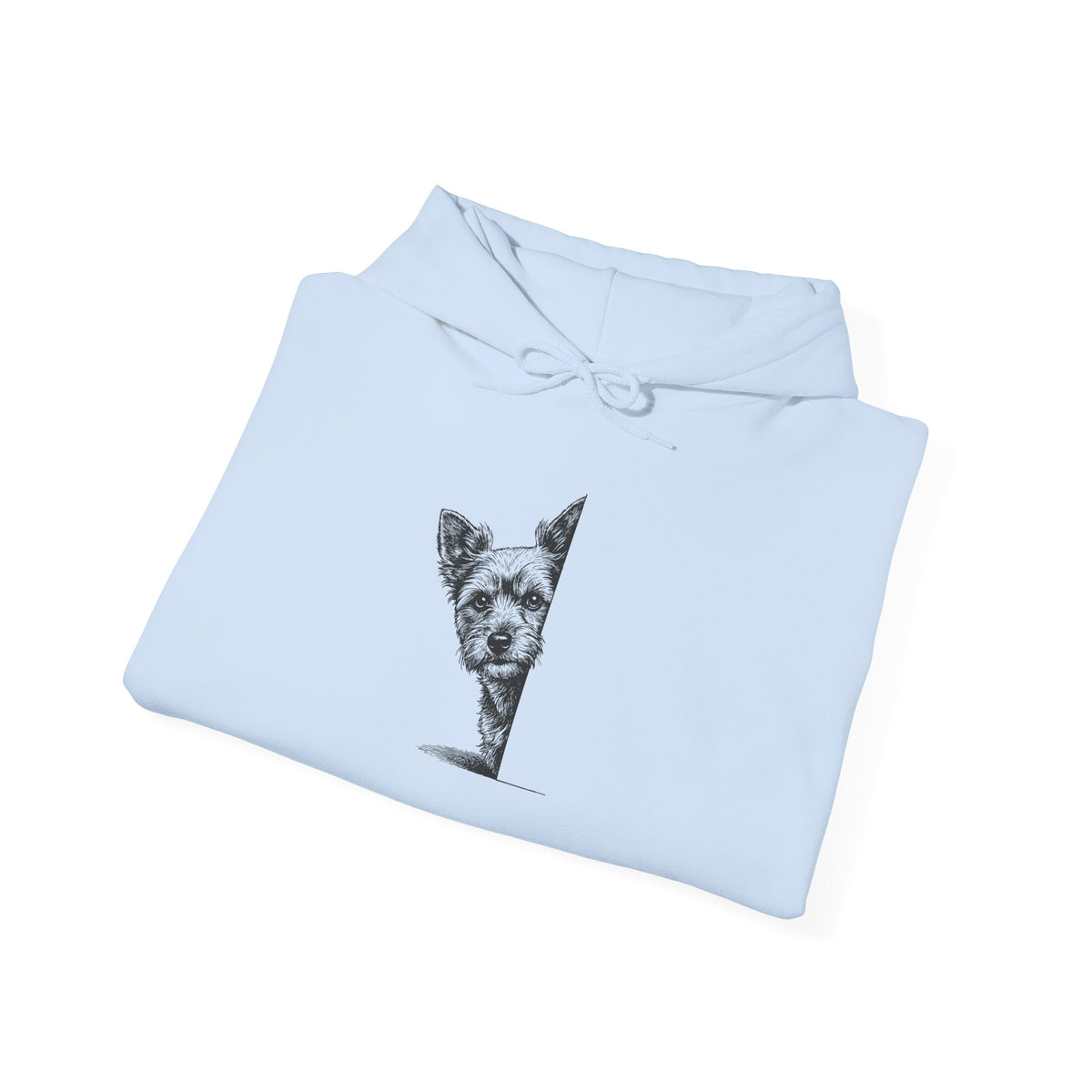 Yorkshire Terrier Yorkie Peeking Hoodie Taco-Dog