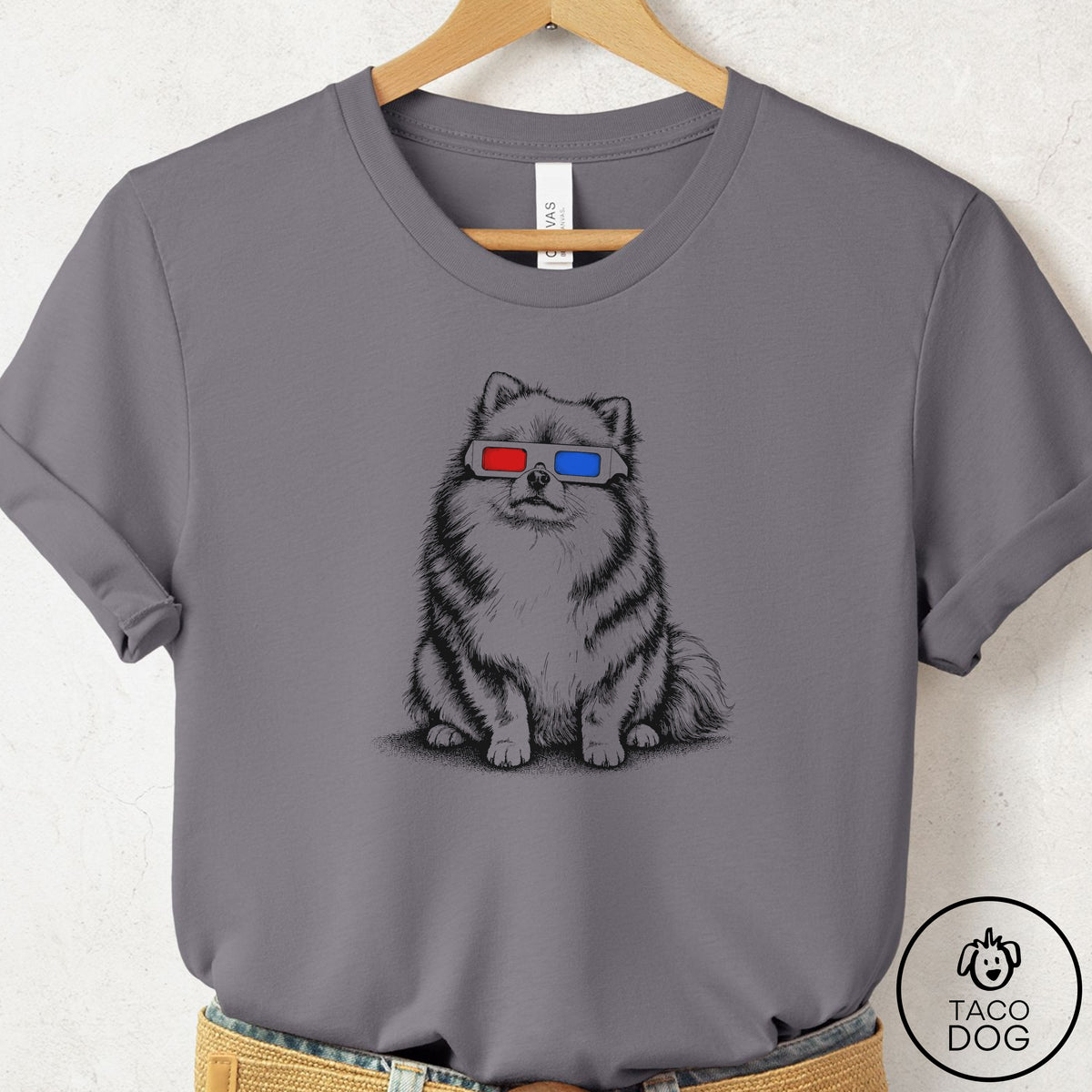 Pomeranian 3d T-Shirt Storm Taco-Dog
