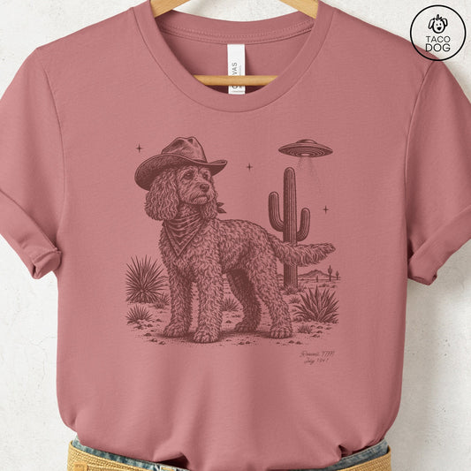 Cockapoo Cowboy UFO T-Shirt
