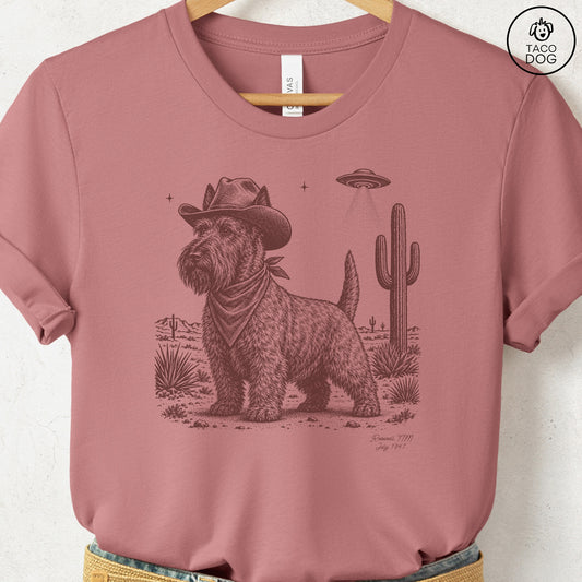 Scottie Cowboy UFO T-Shirt Heather Mauve Taco-Dog